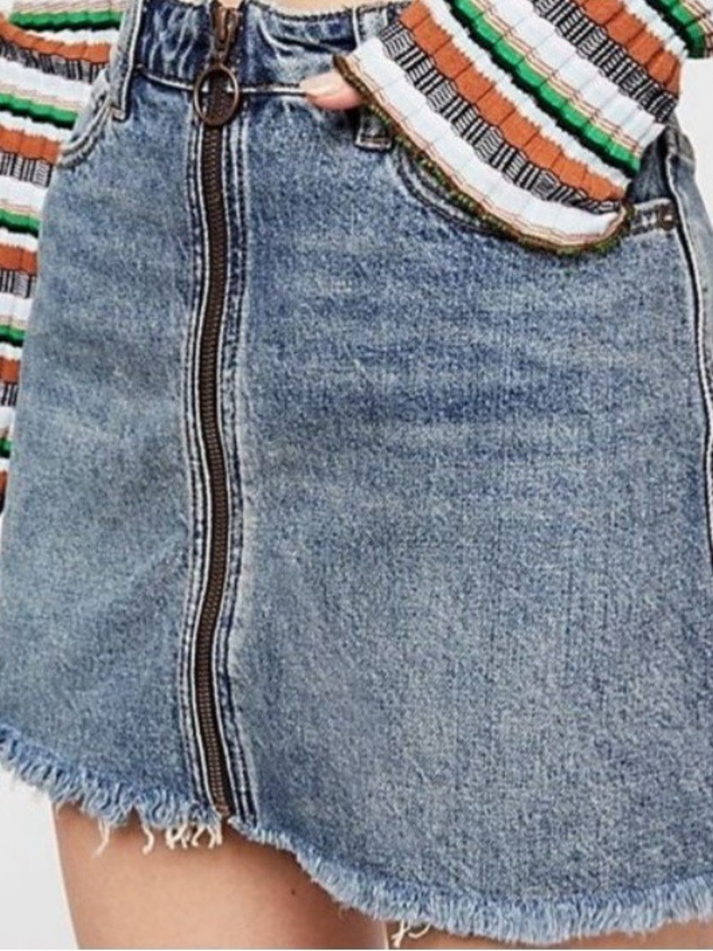 We the free denim skirt
